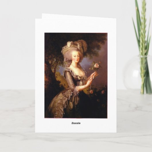 Marie Antoinette Card Kaart (Achterkant)
