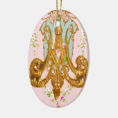 Marie Antoinette Ceramic Monogram Ornament (Links)