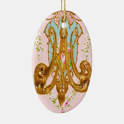 Marie Antoinette Ceramic Monogram Ornament (Rechts)