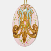 Marie Antoinette Ceramic Monogram Ornament (Links)