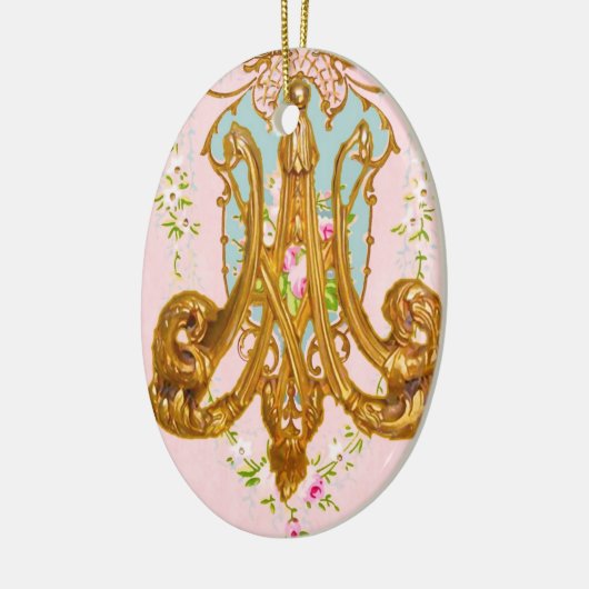 Marie Antoinette Ceramic Monogram Ornament (Links)