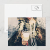 Marie Antoinette Champagne-glazen feest Uitnodiging Briefkaart (Voorkant / Achterkant)