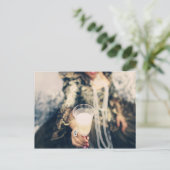 Marie Antoinette Champagne-glazen feest Uitnodiging Briefkaart (Staand voorkant)