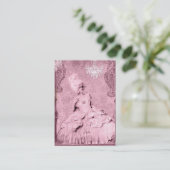 Marie Antoinette Chic Couture Visitekaartjes (Staand voorkant)