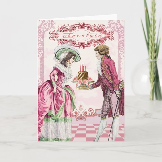 Marie Antoinette Chocolade Kaart (Voorkant)