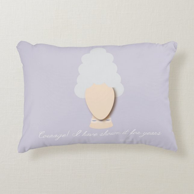 Marie Antoinette "Courage!" Accent Pillow Decoratief Kussen (Voorkant)