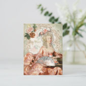 Marie Antoinette Cup Cake Tea Roos Briefkaart (Staand voorkant)