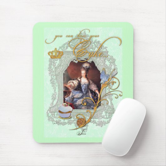 Marie Antoinette Cupcake en Bluebird Muismat (Met muis)