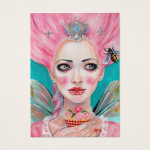 Marie Antoinette Cupcake Faerie - Koningin Bee Visitekaartjes