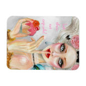 Marie Antoinette Cupcake Queen Magneet (Horizontaal)