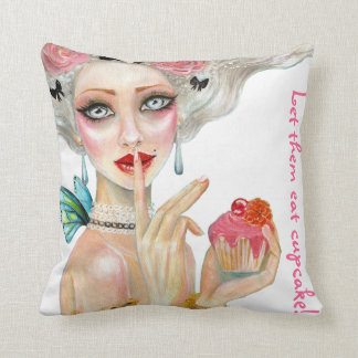 Marie Antoinette Cupcake Queen Pillow Kussen