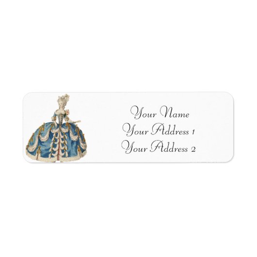 Marie Antoinette Custom Adresetiketten Etiket (Voorkant)