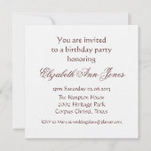 Marie Antoinette Dames in Waiting Kaart (Achterkant)