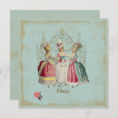 Marie Antoinette Dames in Waiting Kaart (Voorkant / Achterkant)