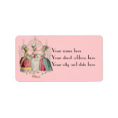 Marie Antoinette Dames in Waiting Labels (Voorkant)