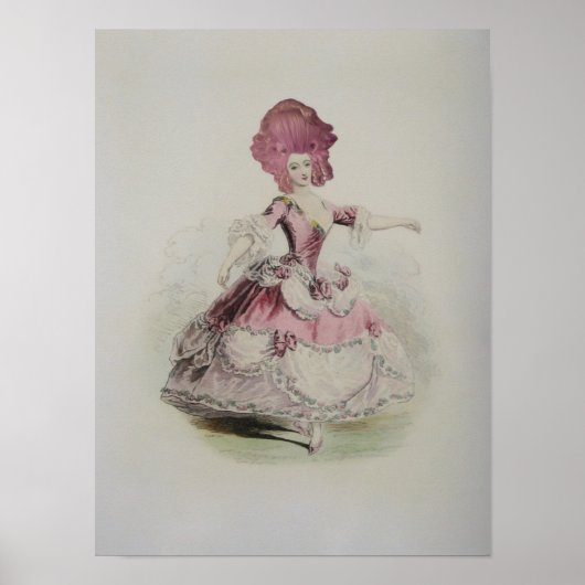 Marie Antoinette dansen 12x16 inch- (Grootteopties Poster (Voorkant)