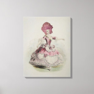 Marie Antoinette dansen ~ (grootte wijzigen) Canvas Afdruk