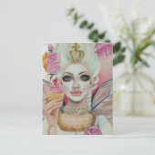 Marie Antoinette - de koningin van de cupcake Briefkaart (Staand voorkant)