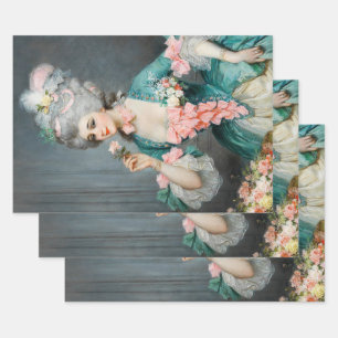  Marie Antoinette Decoupage Decoupaging Inpakpapier Vel