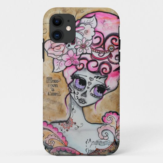 Marie Antoinette, Dia de los Muertos Case-Mate iPhone Case (Achterkant)