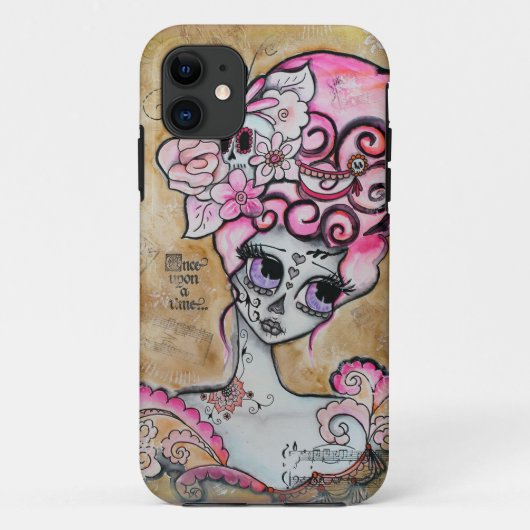 Marie Antoinette, Dia de los Muertos Case-Mate iPhone Case (Achterkant)