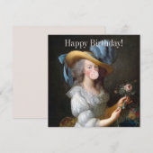 Marie Antoinette die kauwgom blaast  (Voorkant / Achterkant)