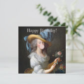 Marie Antoinette die kauwgom blaast  (Staand voorkant)