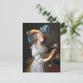 Marie Antoinette die kauwgom blaast Briefkaart (Staand voorkant)