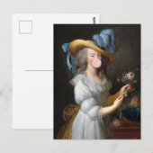 Marie Antoinette die kauwgom blaast Briefkaart (Voorkant / Achterkant)