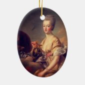 Marie Antoinette - Drouais Keramisch Ornament (Achterkant)