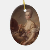 Marie Antoinette - Drouais Keramisch Ornament (Achterkant)