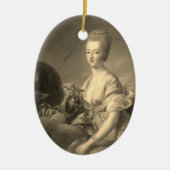 Marie Antoinette –  Drouais shabby chic Keramisch Ornament (Voorkant)