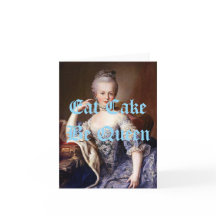 Marie Antoinette Eat Cake Be Queen Blauwe Tekst