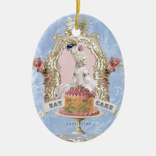 Marie Antoinette-Eat Cake... ornament (Voorkant)