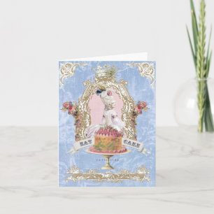 Marie Antoinette-eet Cake… notecard Kaart