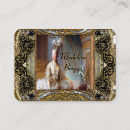 Marie Antoinette Elegant Professional Visitekaartje