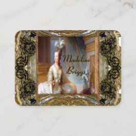 Marie Antoinette Elegant Professional Visitekaartje