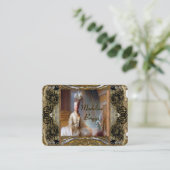 Marie Antoinette Elegant Professional Visitekaartje (Staand voorkant)