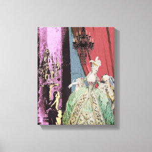 Marie Antoinette Eleganz ~14x11 Ingewikkeld Canvas