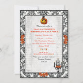 Marie Antoinette en Black Cat Halloween Kaart (Achterkant)