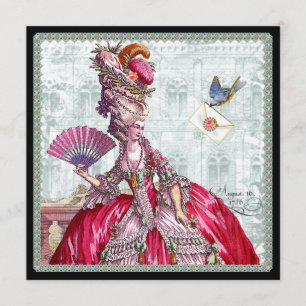 Marie Antoinette en Bluebird Kaart