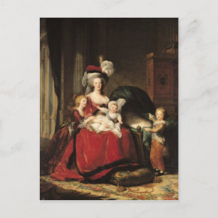 Marie-Antoinette en haar kinderen, 1787 Briefkaart