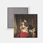 Marie-Antoinette en haar kinderen, 1787 Magneet (Voorkant / Achterkant)