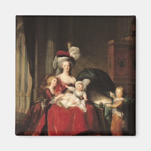 Marie-Antoinette en haar kinderen, 1787 Magneet (Voorkant)