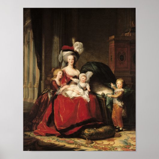 Marie-Antoinette en haar kinderen, 1787 Poster (Voorkant)