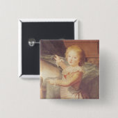 Marie-Antoinette en haar kinderen Vierkante Button 5,1 Cm (Voorkant /achterkant)
