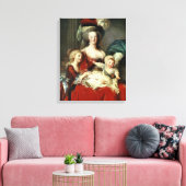 Marie-Antoinette en haar vier kinderen, 1787 Canvas Afdruk (Insitu (Woonkamer))