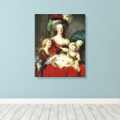 Marie-Antoinette en haar vier kinderen, 1787 Canvas Afdruk (Insitu (Houten vloer))
