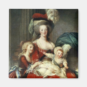 Marie-Antoinette en haar vier kinderen, 1787 Magneet