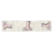 Marie Antoinette en het Franse script Table Runner Korte Tafelloper (Horizontaal)